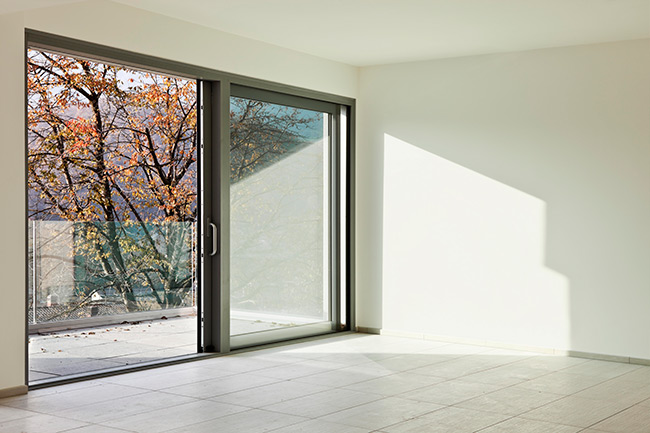 Residential sliding glass doors